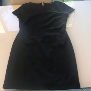 Lined pin striped dress